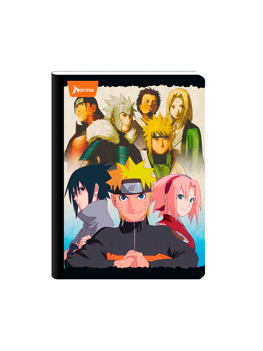 Cuaderno Cosido Naruto 50 Hojas Líneas  4