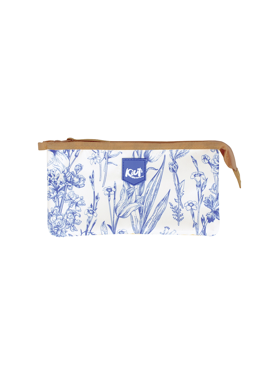 Cartuchera Kiut 3 Bolsillos Blue Garden  1