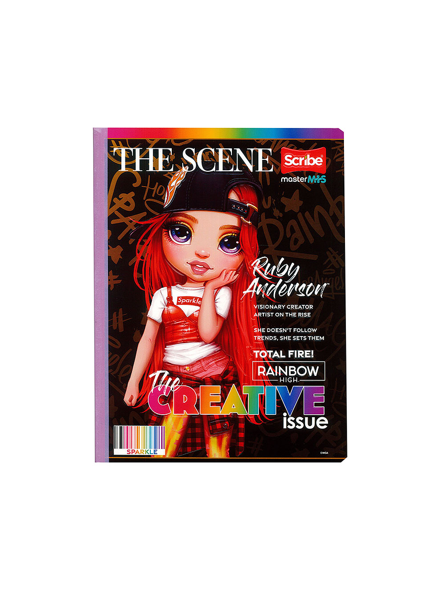 Cuaderno Cosido Rainbow High 50 Hojas Líneas  2