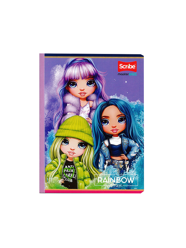 Cuaderno Cosido Rainbow High 50 Hojas Líneas  1