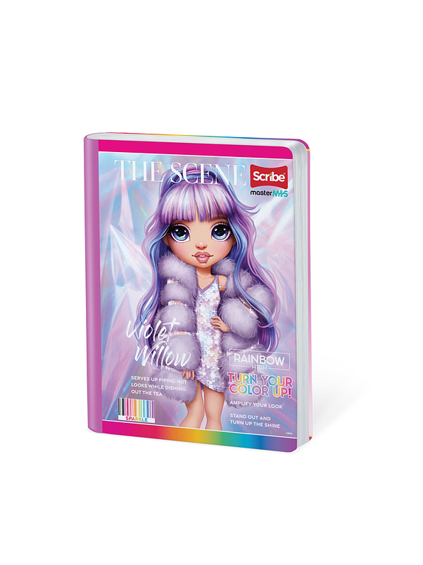 Cuaderno Cosido Rainbow High 50 Hojas Líneas  4