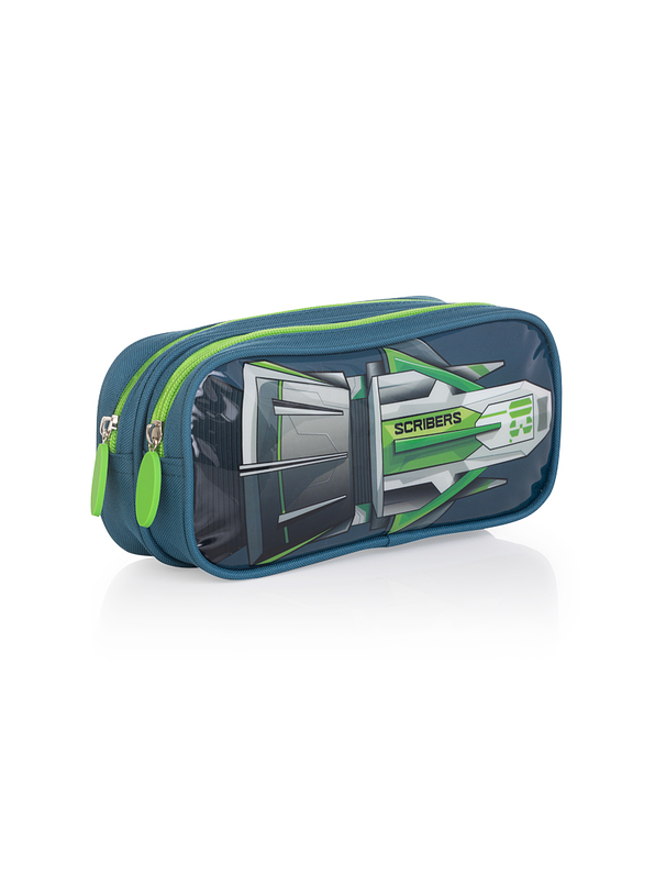 Cartuchera Scribe Kids Cohete Verde  2