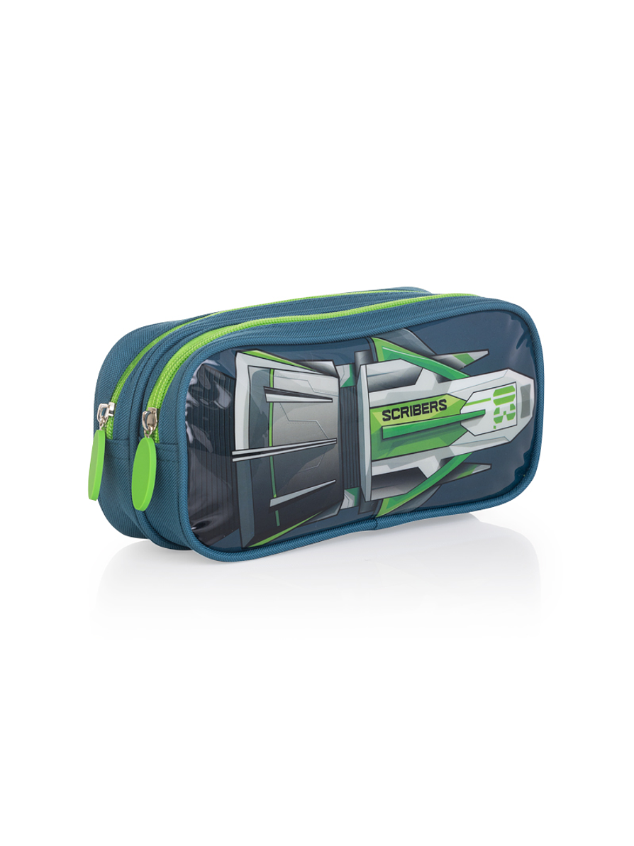 Cartuchera Scribe Kids Cohete Verde  2