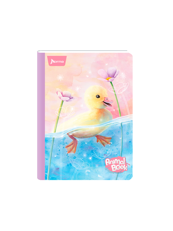 Cuaderno Cosido Pasta Dura Animal Book 90 Hojas Cuadros 1
