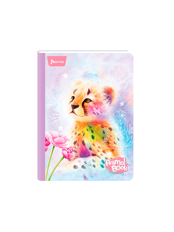 Cuaderno Cosido Pasta Dura Animal Book 90 Hojas Cuadros 2