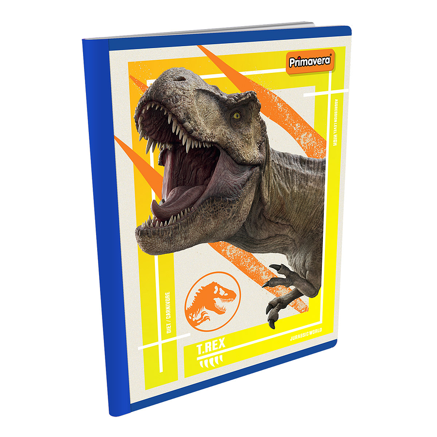 Cuaderno Cosido Jurassic World 100 Hojas Cuadros  2