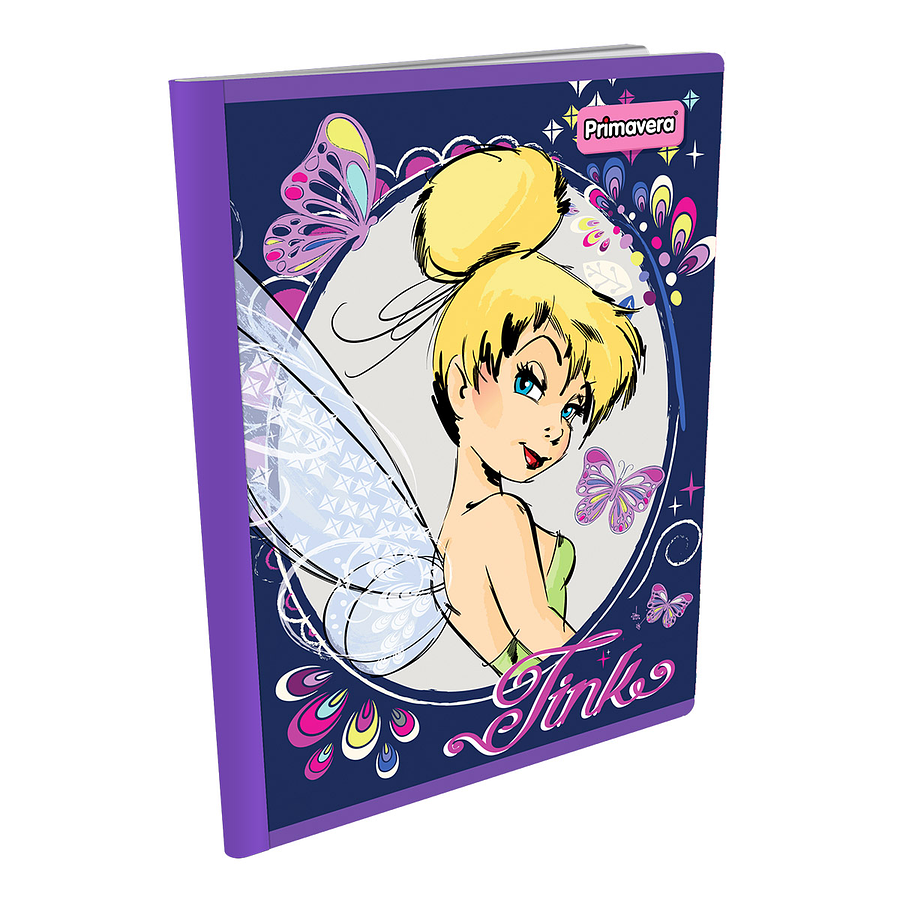 Cuaderno Cosido Primavera Disney Femenino 50 Hojas Cuadros 4