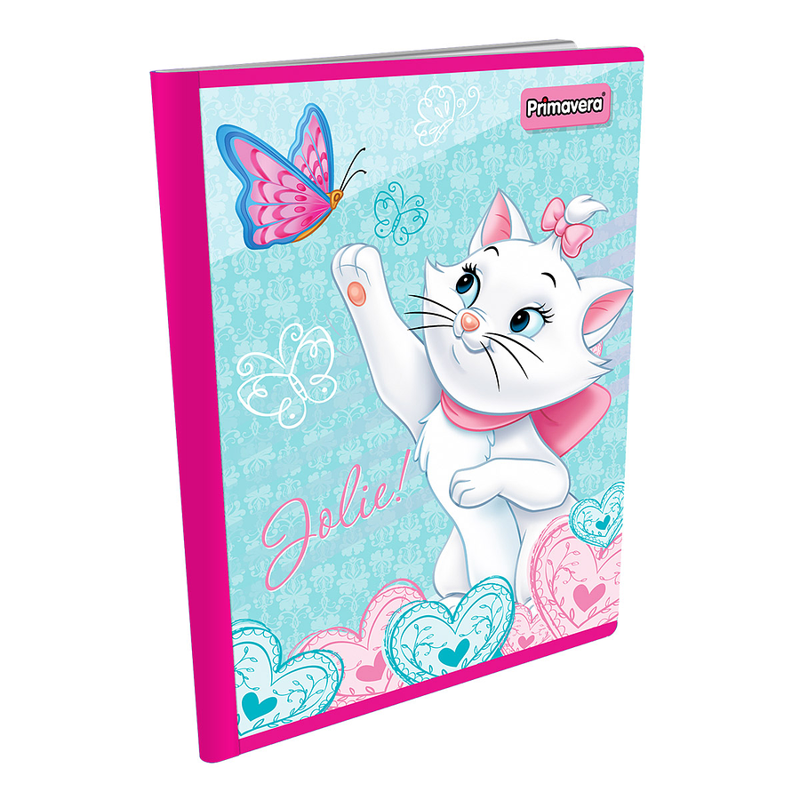 Cuaderno Cosido Primavera Disney Femenino 50 Hojas Cuadros 7