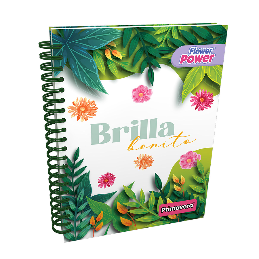 Cuaderno Primavera Argollado 5 Materias Femenino 3