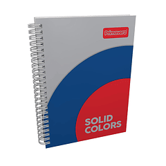 Cuaderno Primavera Argollado 5 Materias Solid Colors