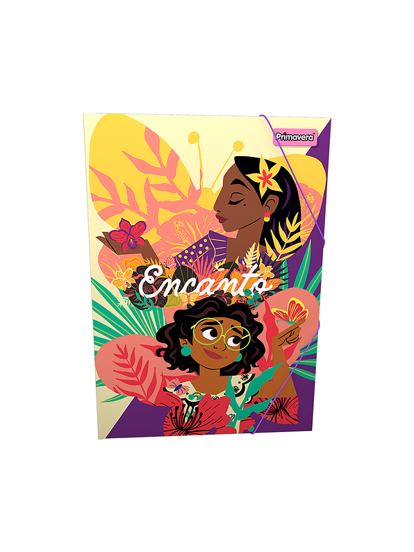 Carpeta Primavera Plástica Con Liga Niña 1