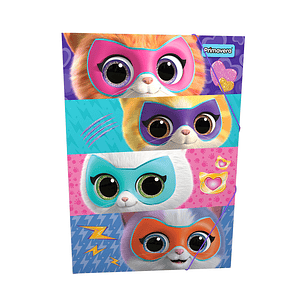 Carpeta Primavera Plástica Con Liga Niña