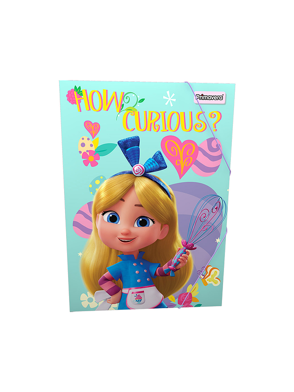 Carpeta Primavera Plástica Con Liga Niña 4