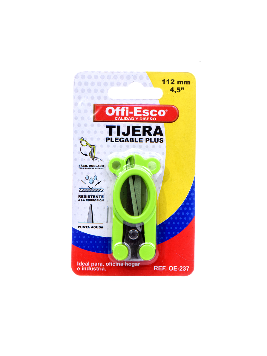 Tijera Plegable Offi-Esco Plus OE-237  1
