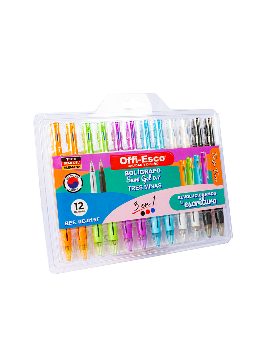Lapicero Semi Gel Offi-Esco 3 En 1 X 1 Unidad  1