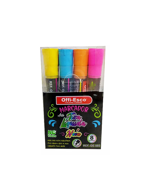 Marcador Offi-Esco Tiza Liquida Neón X 1 Unidad 1