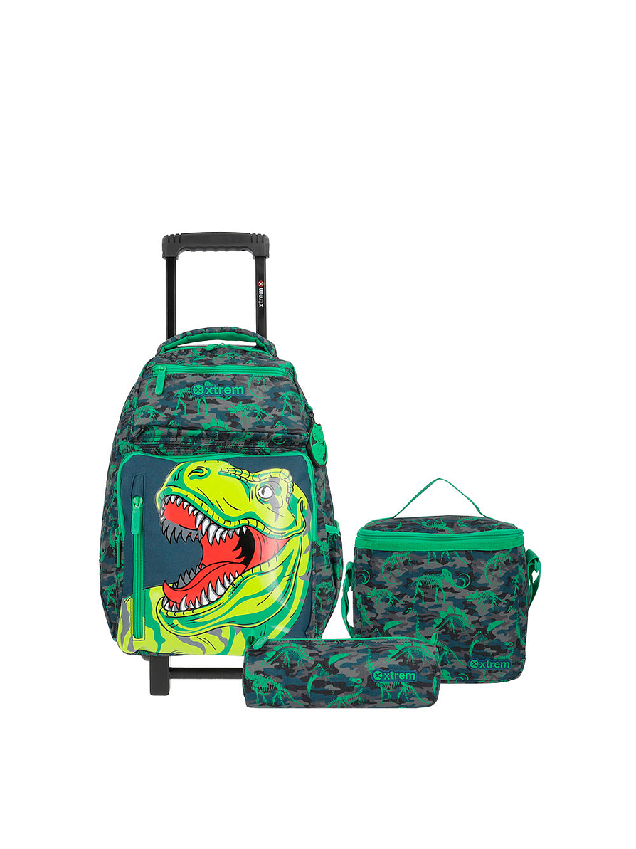 Morral Xtrem Con Ruedas New Run Pack Dino 1