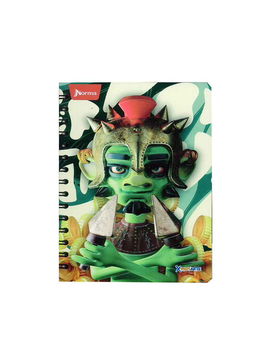 Cuaderno Argollado X-Presarte 80 Hojas Cuadros Masculino 1