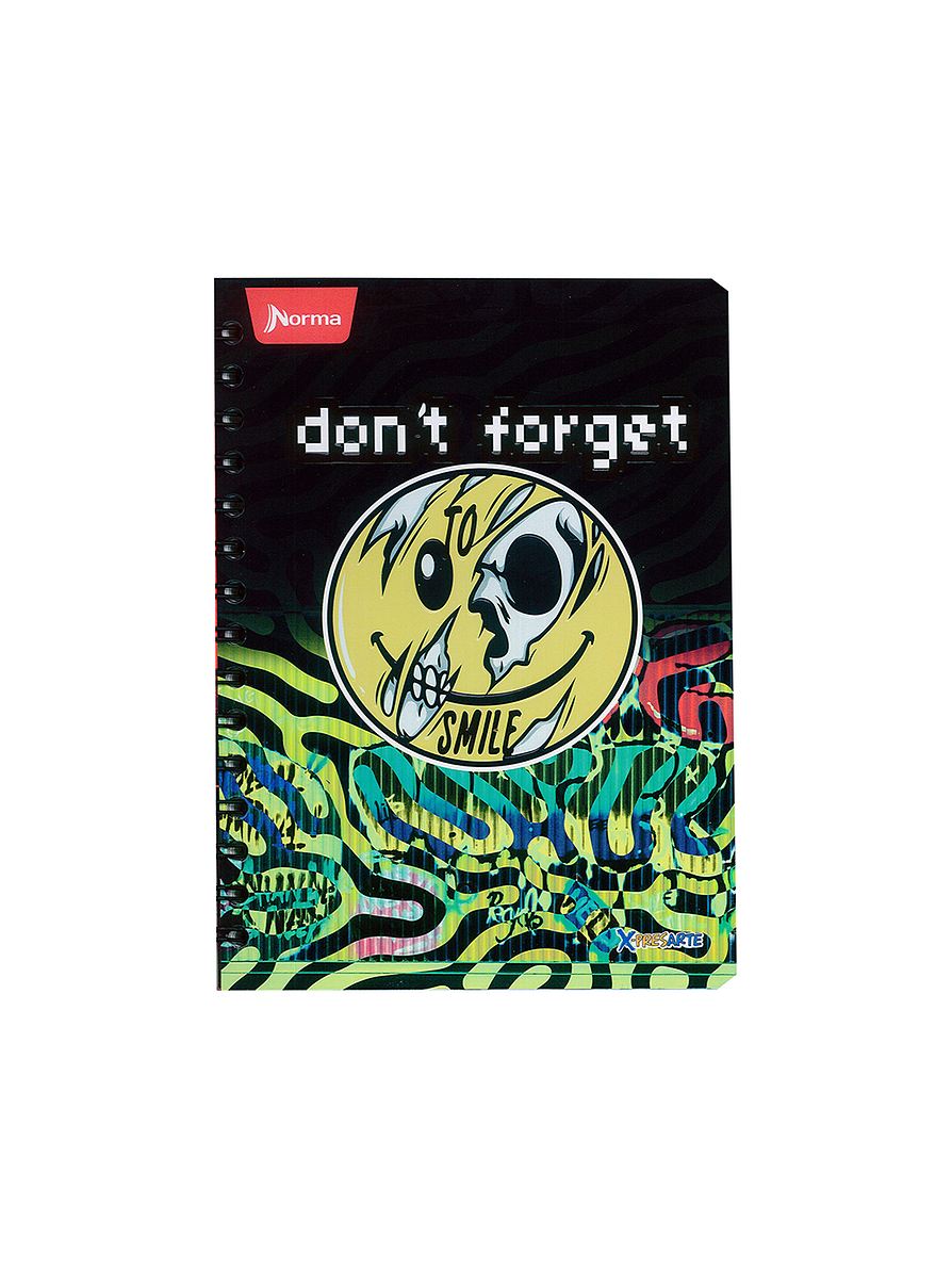 Cuaderno Argollado X-Presarte 80 Hojas Cuadros Masculino 2