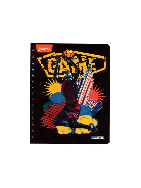 Cuaderno Argollado X-Presarte 80 Hojas Cuadros Masculino 3