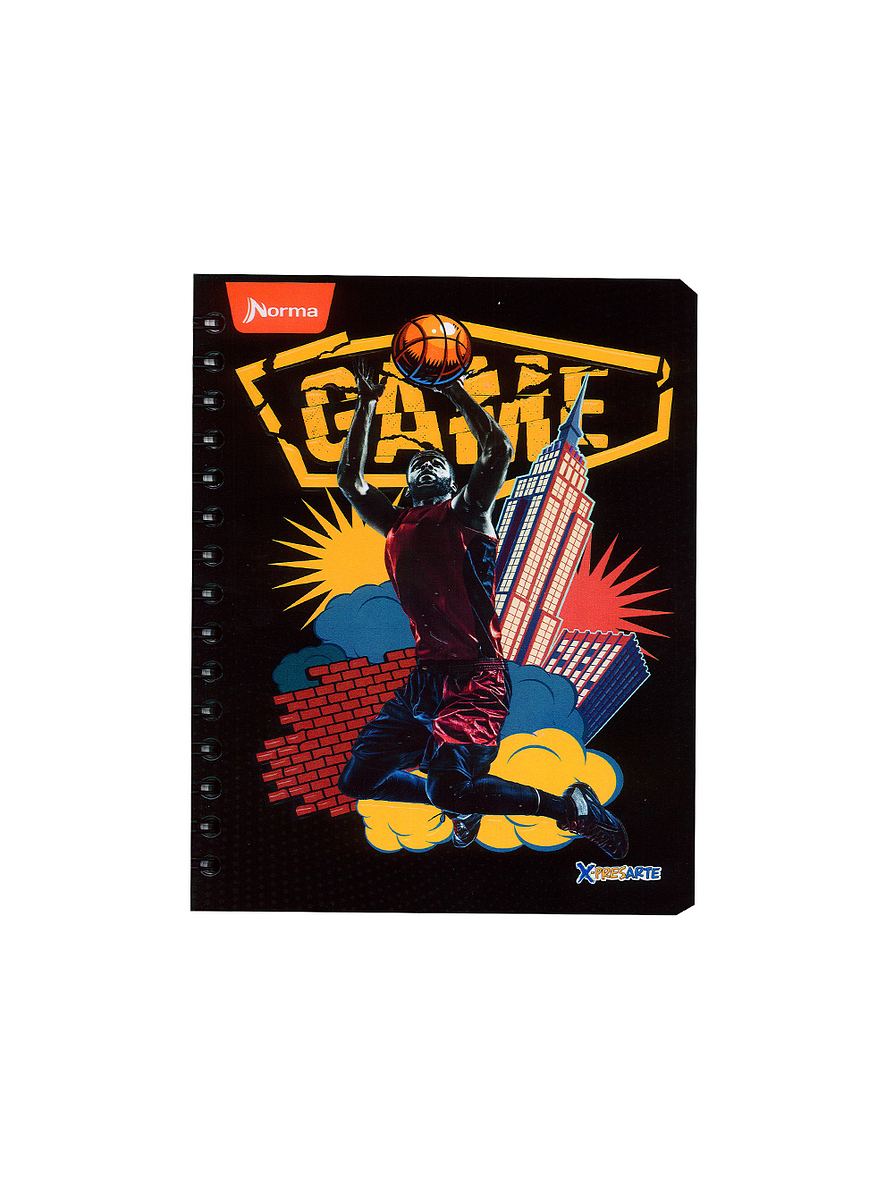 Cuaderno Argollado X-Presarte 80 Hojas Cuadros Masculino 3