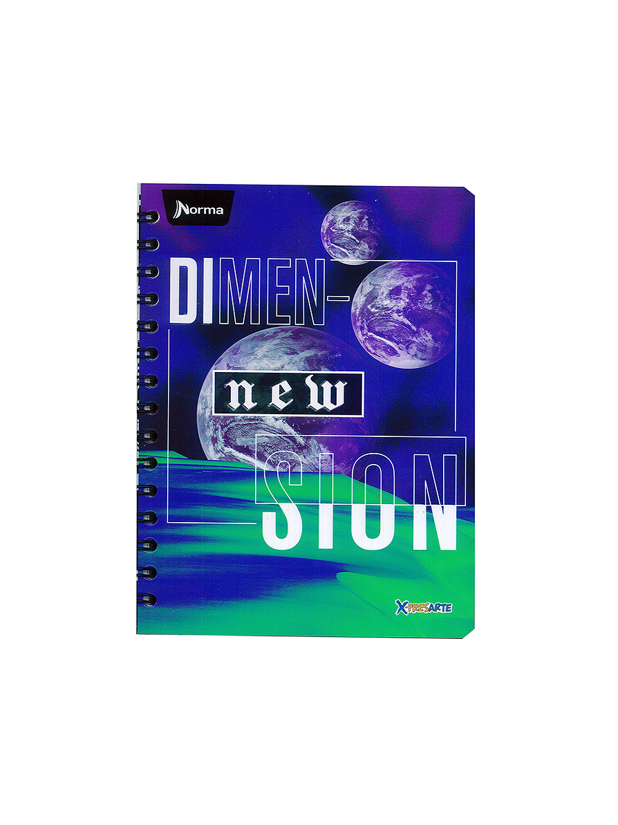 Cuaderno Argollado X-Presarte 80 Hojas Cuadros Masculino 4