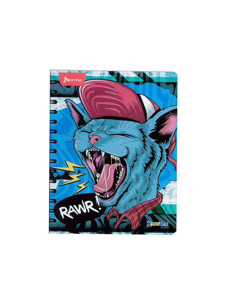 Cuaderno Argollado X-Presarte 80 Hojas Cuadros Masculino 5