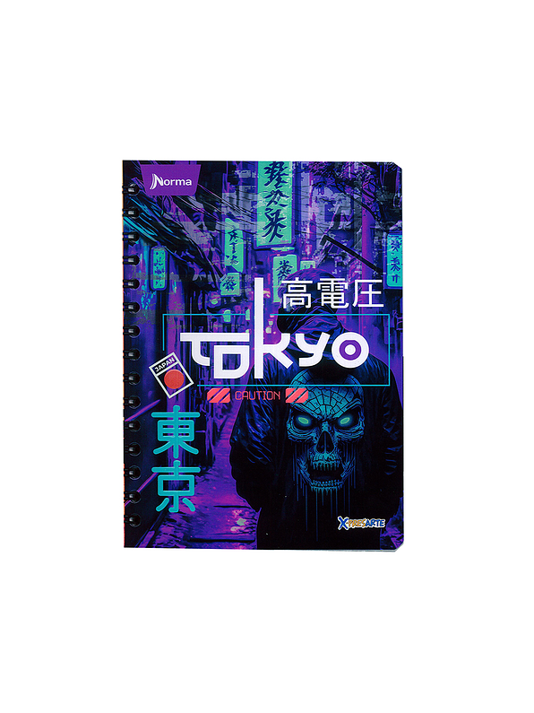 Cuaderno Argollado X-Presarte 80 Hojas Cuadros Masculino 8