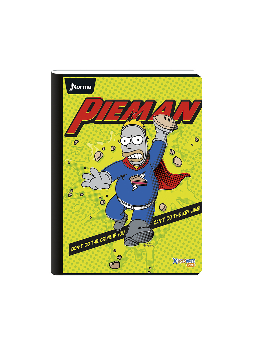 Cuaderno Cosido Norma X-Presarte Simpsons 100 Hojas Lineas 4