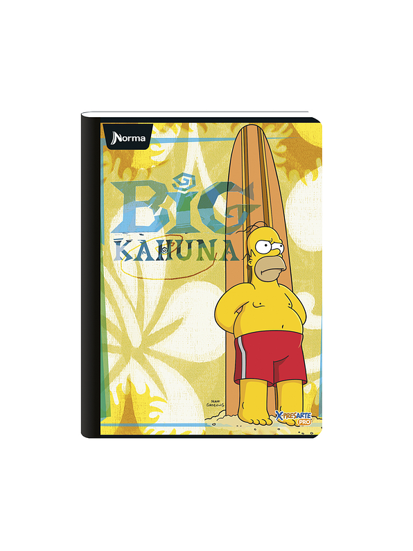Cuaderno Cosido Norma X-Presarte Simpsons 100 Hojas Lineas 5