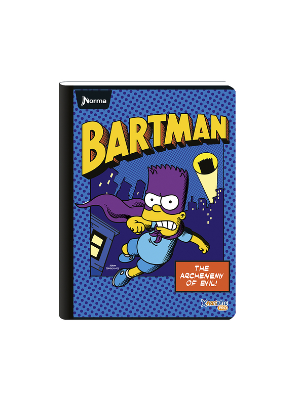 Cuaderno Cosido Norma X-Presarte Simpsons 100 Hojas Lineas 3