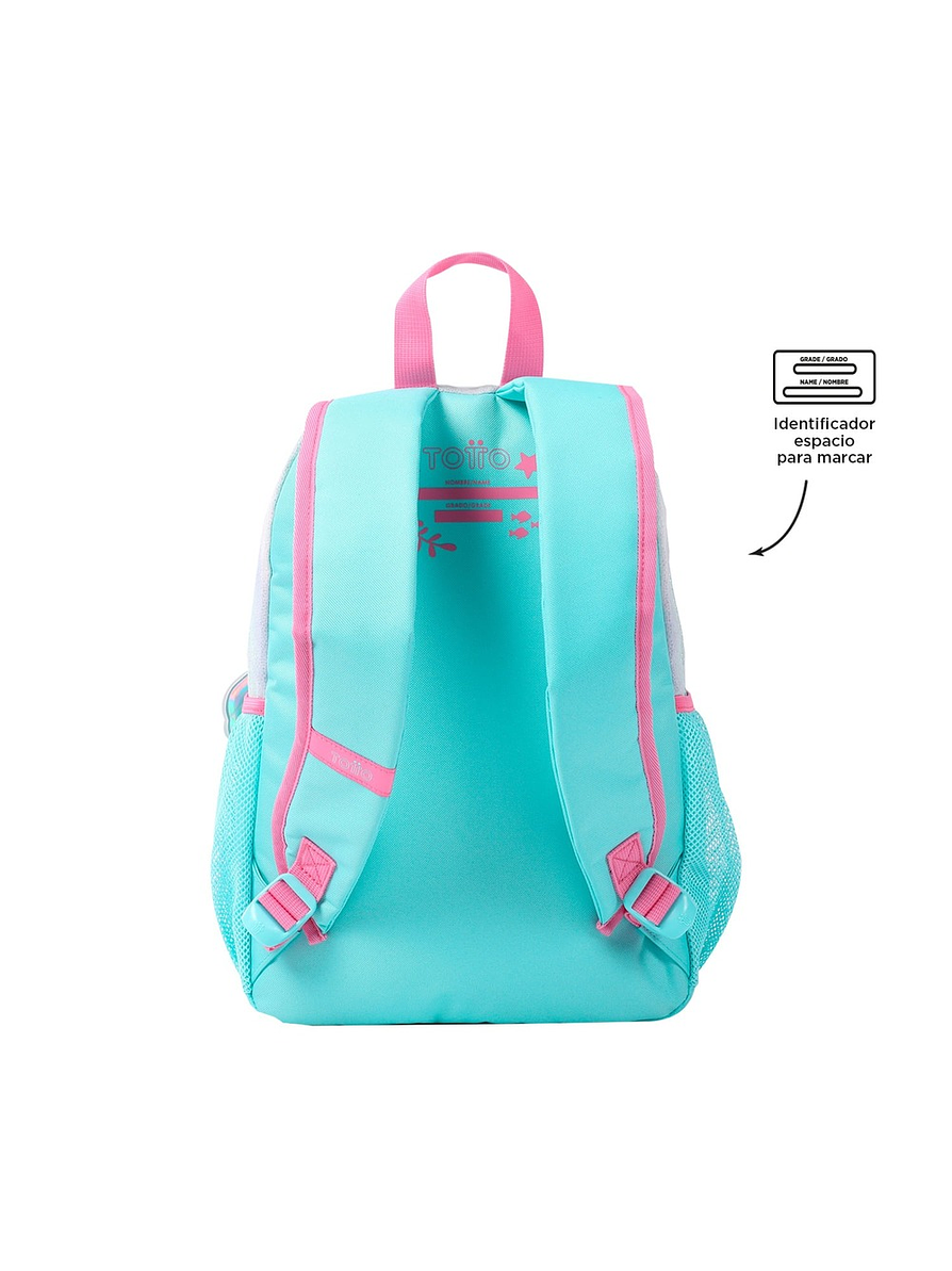 Morral Totto Para Niña Pink Ocean M Azul 5