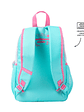 Morral Totto Para Niña Pink Ocean M Azul - Miniatura 5