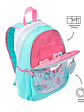 Morral Totto Para Niña Pink Ocean M Azul - Miniatura 6