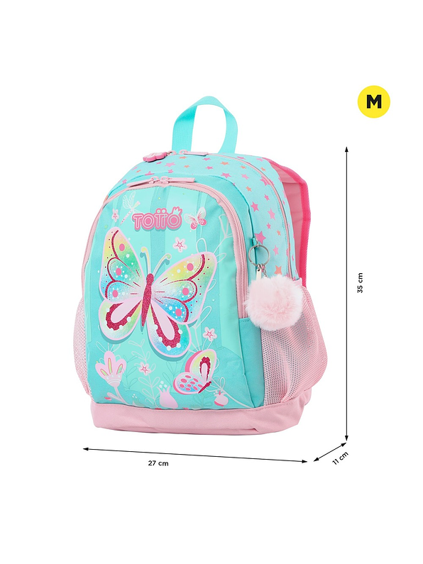 Morral Totto Para Niña Dancing Rabbit M Azul 4