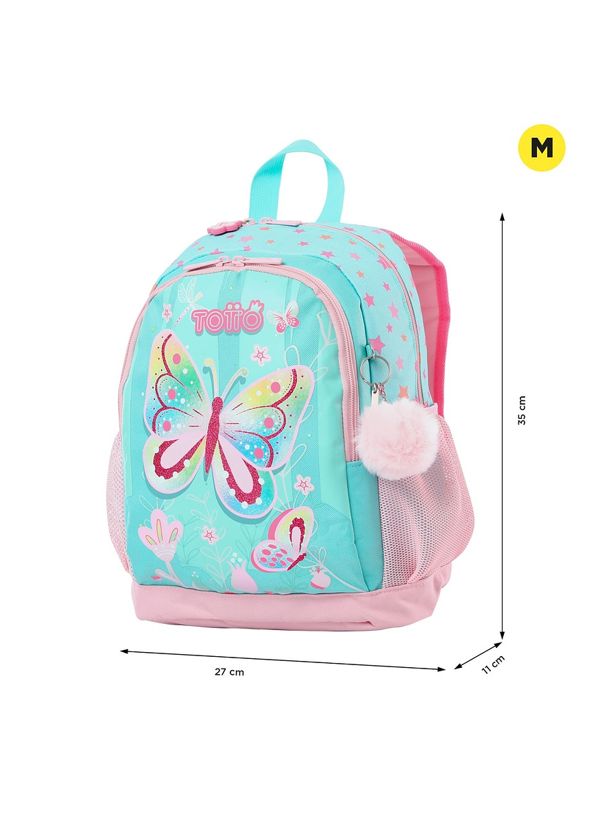 Morral Totto Para Niña Dancing Rabbit M Azul 4
