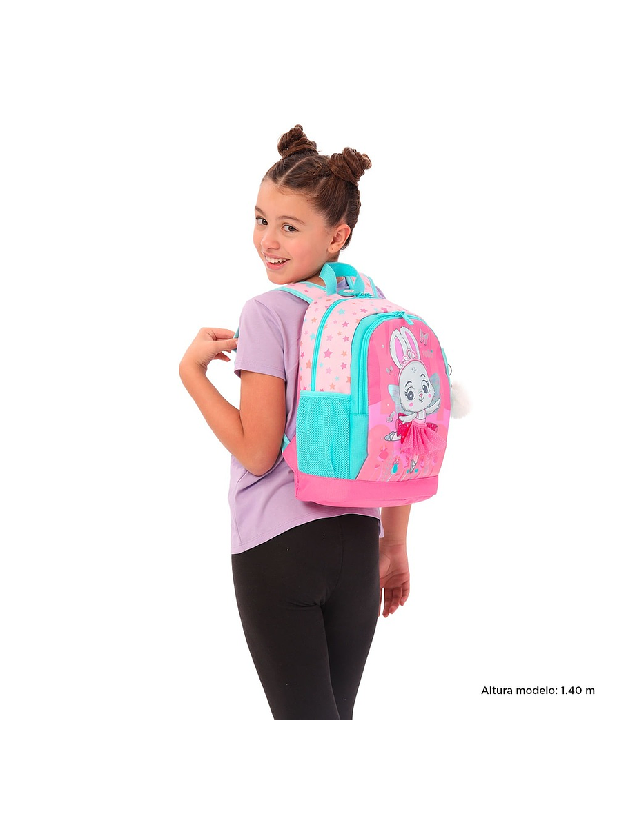 Morral Totto Para Niña Dancing Rabbit M Rosa 3