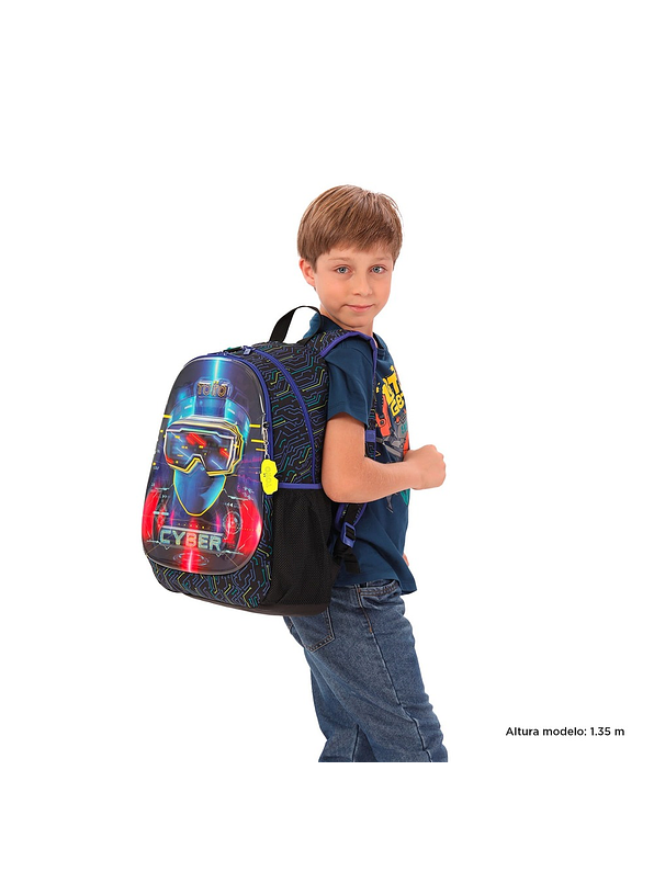 Morral Totto Para Niño Mettaverse L Negro 3