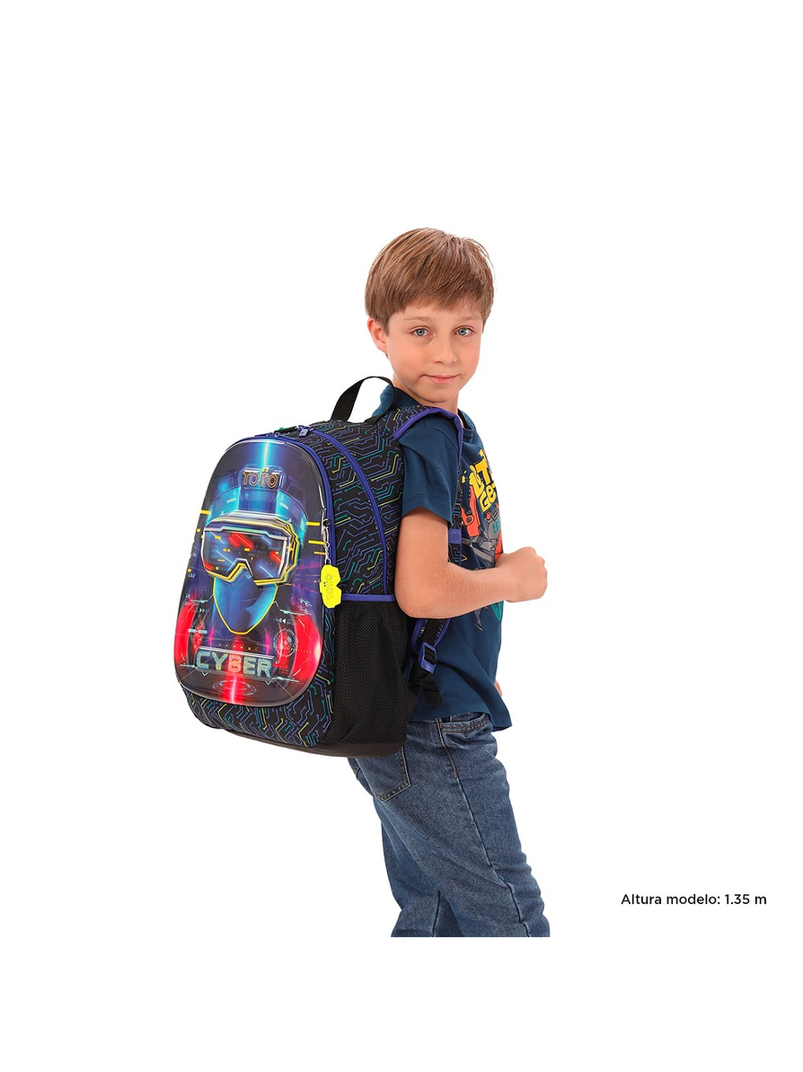 Morral Totto Para Niño Mettaverse L Negro 3