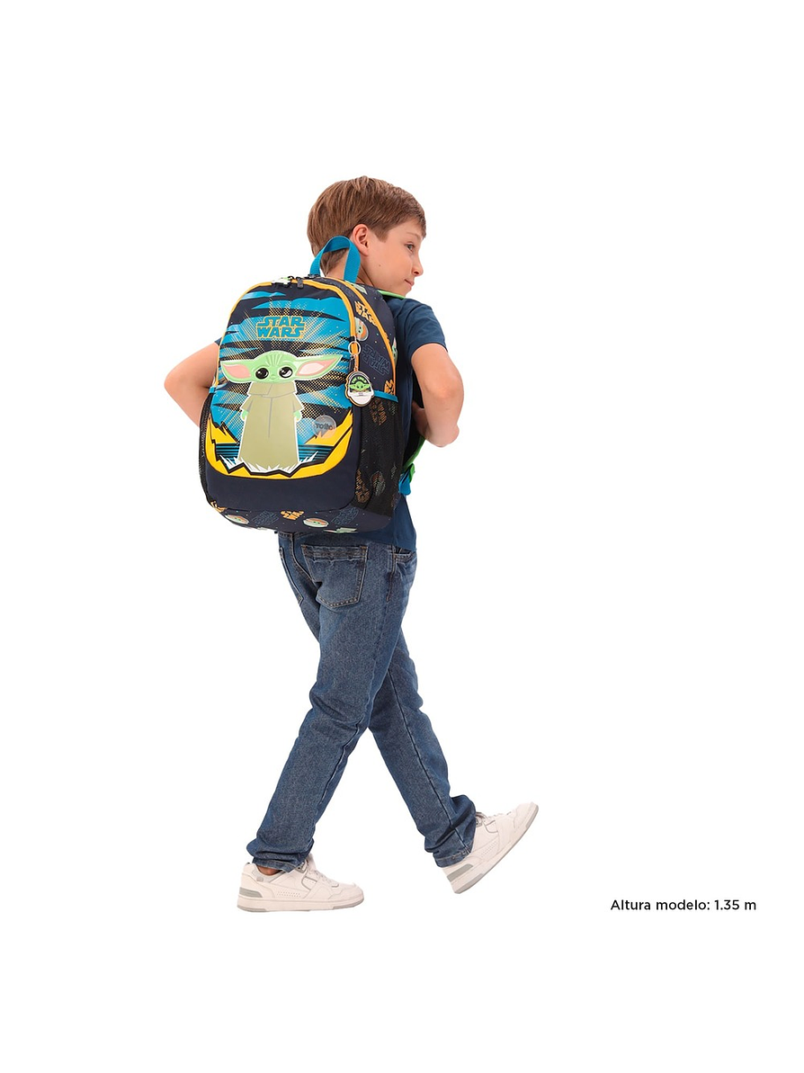 Morral Totto Para Niño Grogu L Azul 3