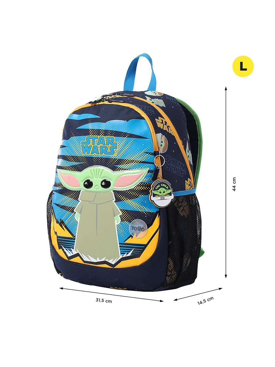 Morral Totto Para Niño Grogu L Azul 4