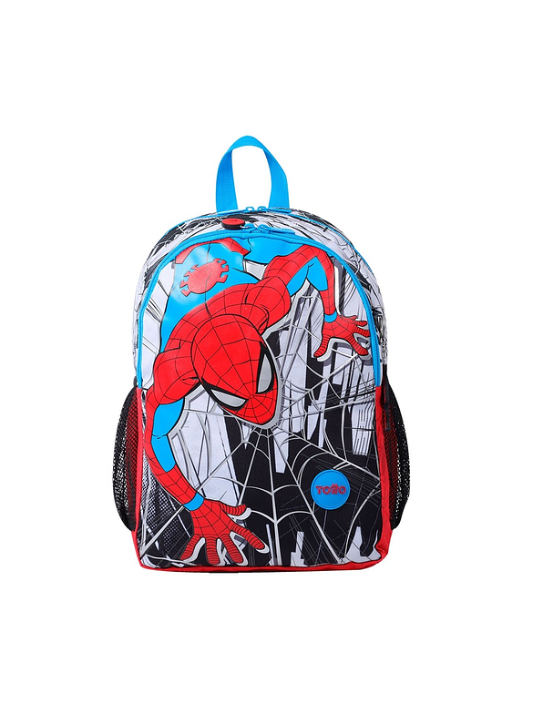 Morral Totto Para Niño Spiderman City M Blanco 1