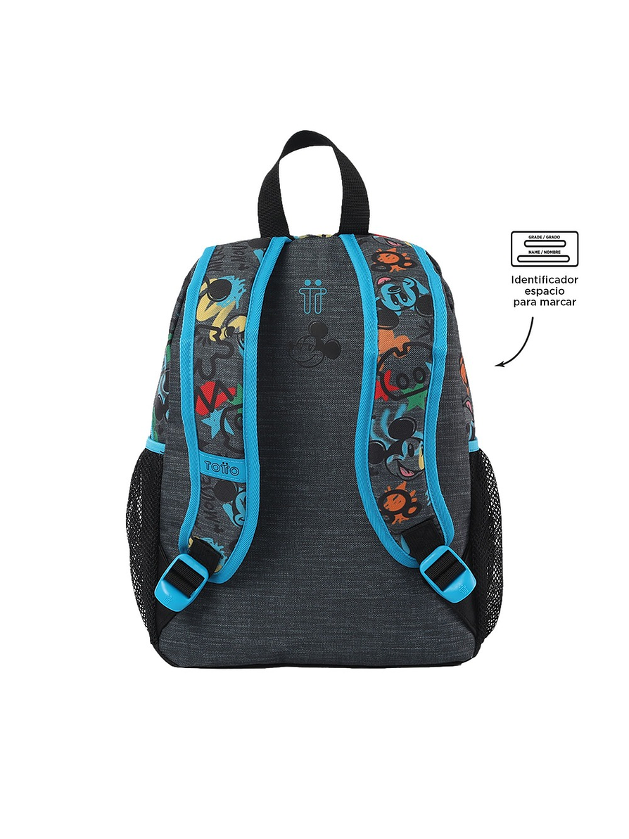 Morral Totto Para Niño Mickey S Gris 6