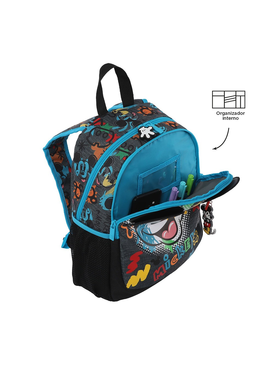 Morral Totto Para Niño Mickey S Gris 5