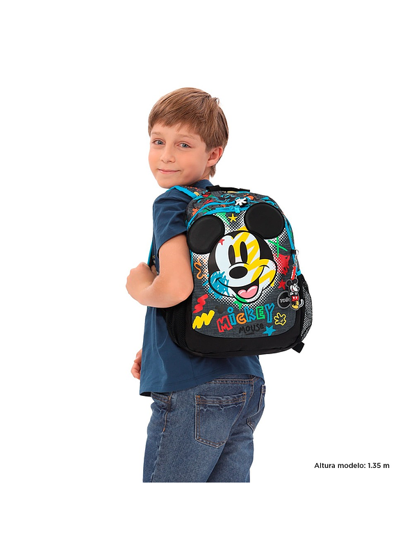 Morral Totto Para Niño Mickey S Gris 3
