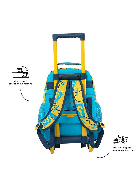 Morral Totto Con Ruedas Niño Bomper Donald M amarillo 6