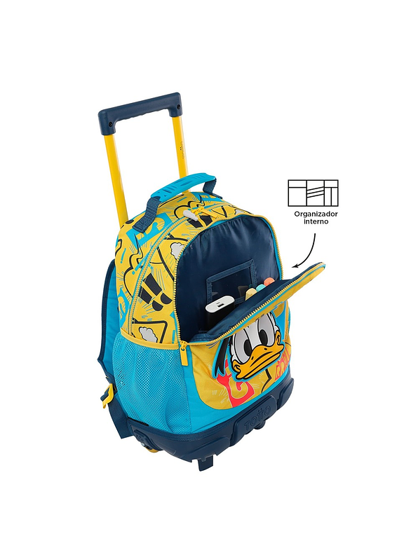 Morral Totto Con Ruedas Niño Bomper Donald M amarillo 2