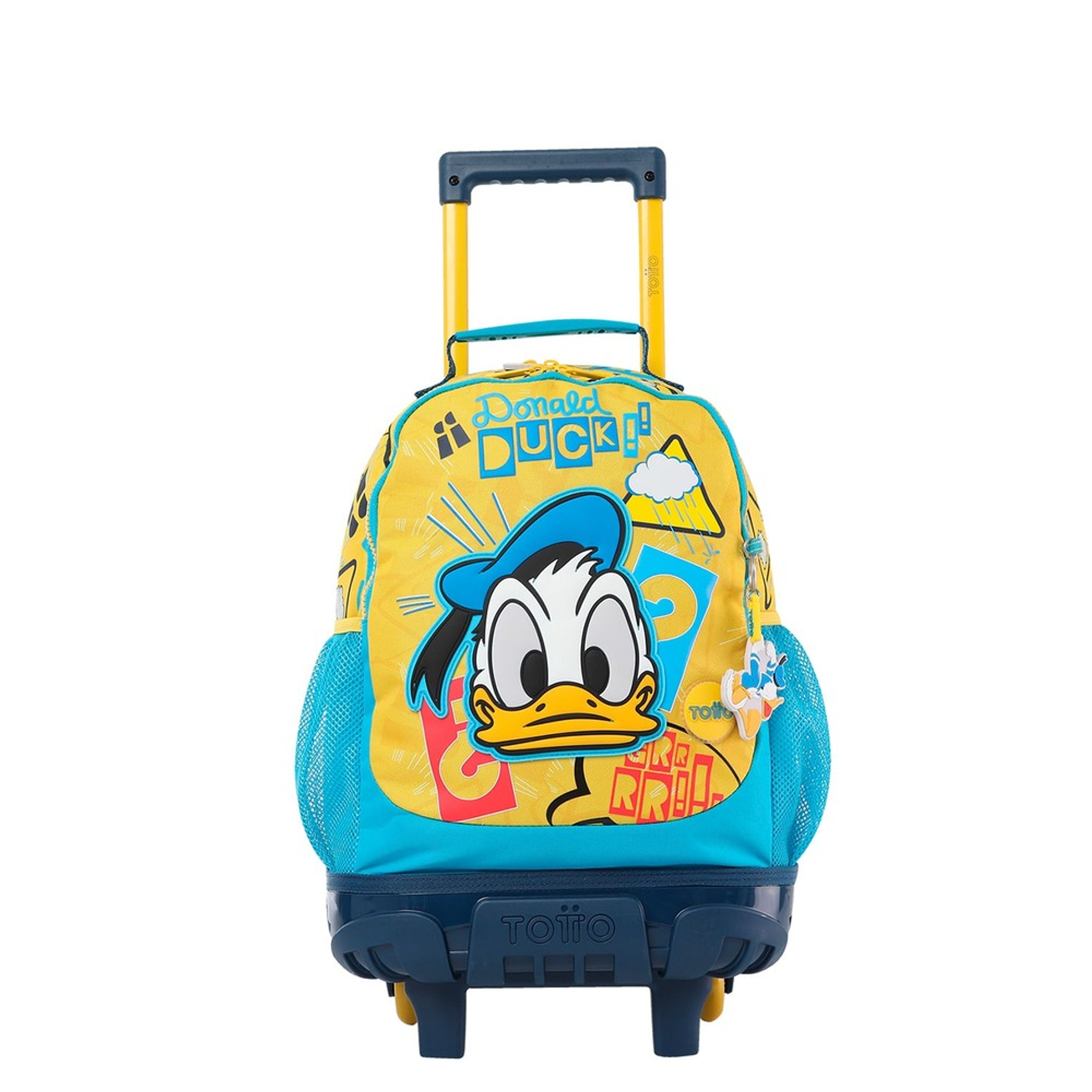 Morral Totto Con Ruedas Niño Bomper Donald M amarillo 1