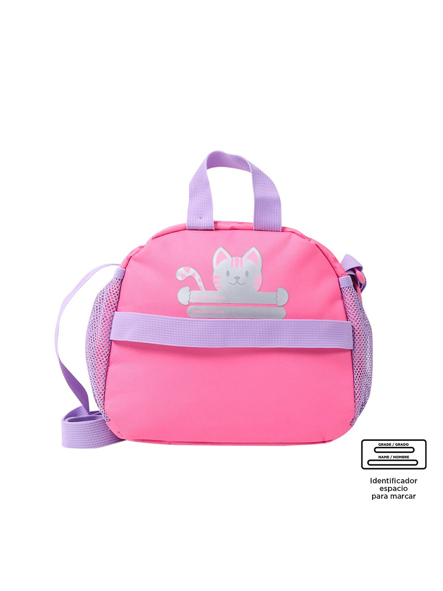 Lonchera Totto Para Niña Selfie Cat Rosada 5