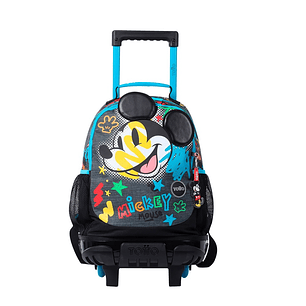 Morral Totto Con Ruedas Niño Bomper Mickey M Gris